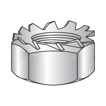 Newport Fasteners Lock Nut, M3-0.50, 18-8 Stainless Steel, Not Graded, 2.4 mm Ht, 3000 PK 509408
